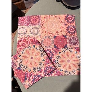 Boho Medallion Print Square Pillow Cover Case